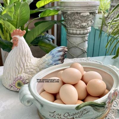 KHAY SỨ ĐỰNG TRỨNG HÌNH CHÚ GÀ